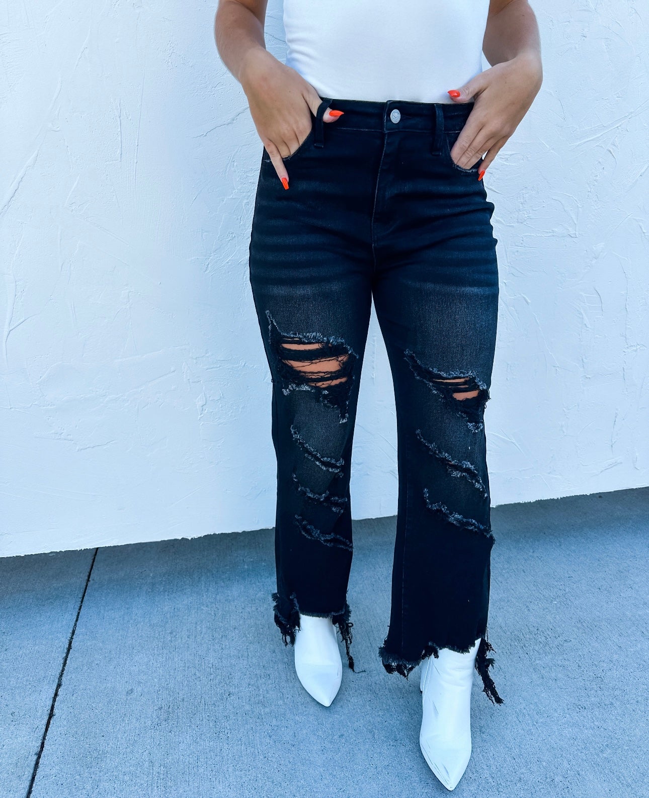 Blakeley Black Distressed Jean