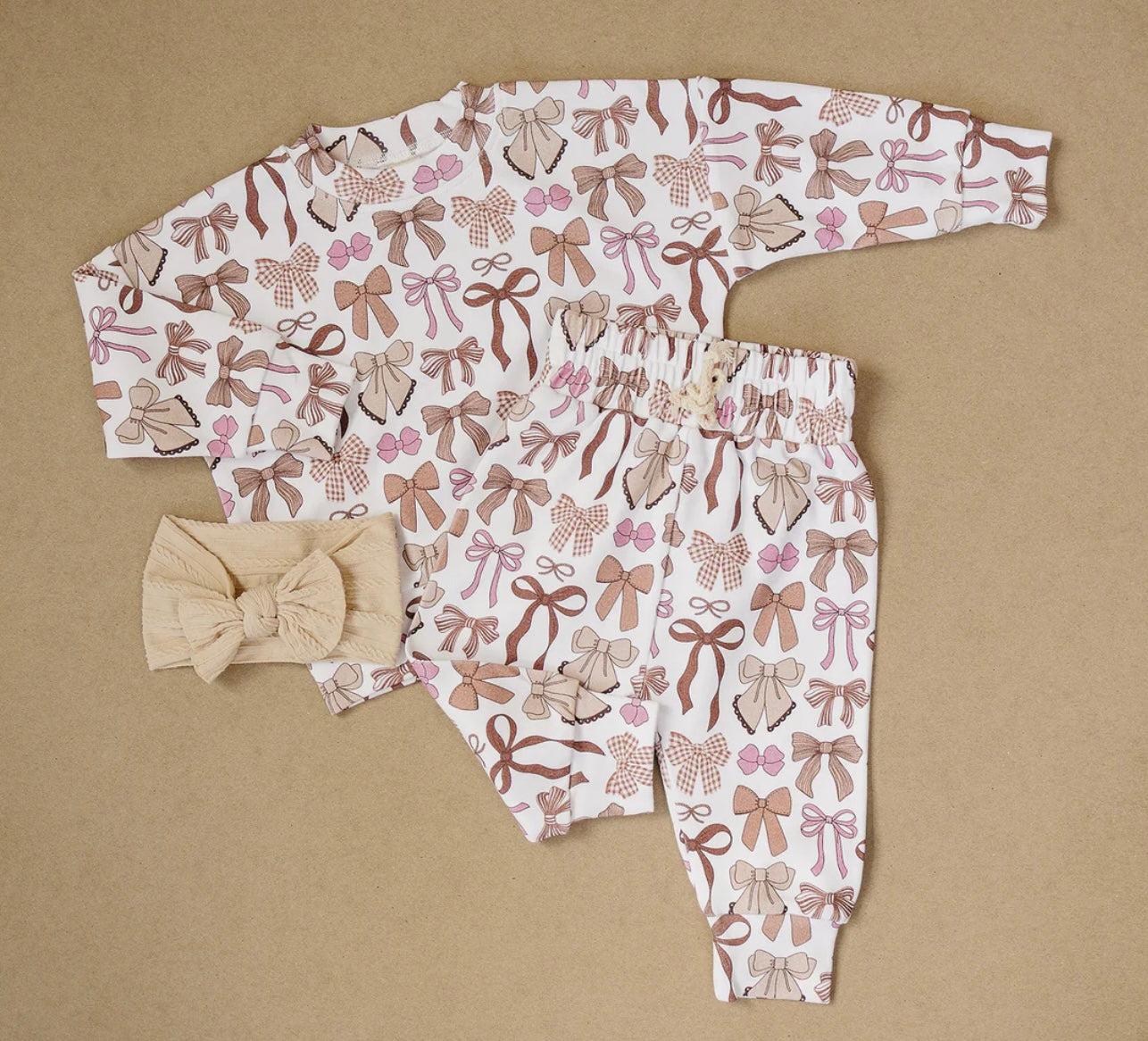 Mocha Bows Set