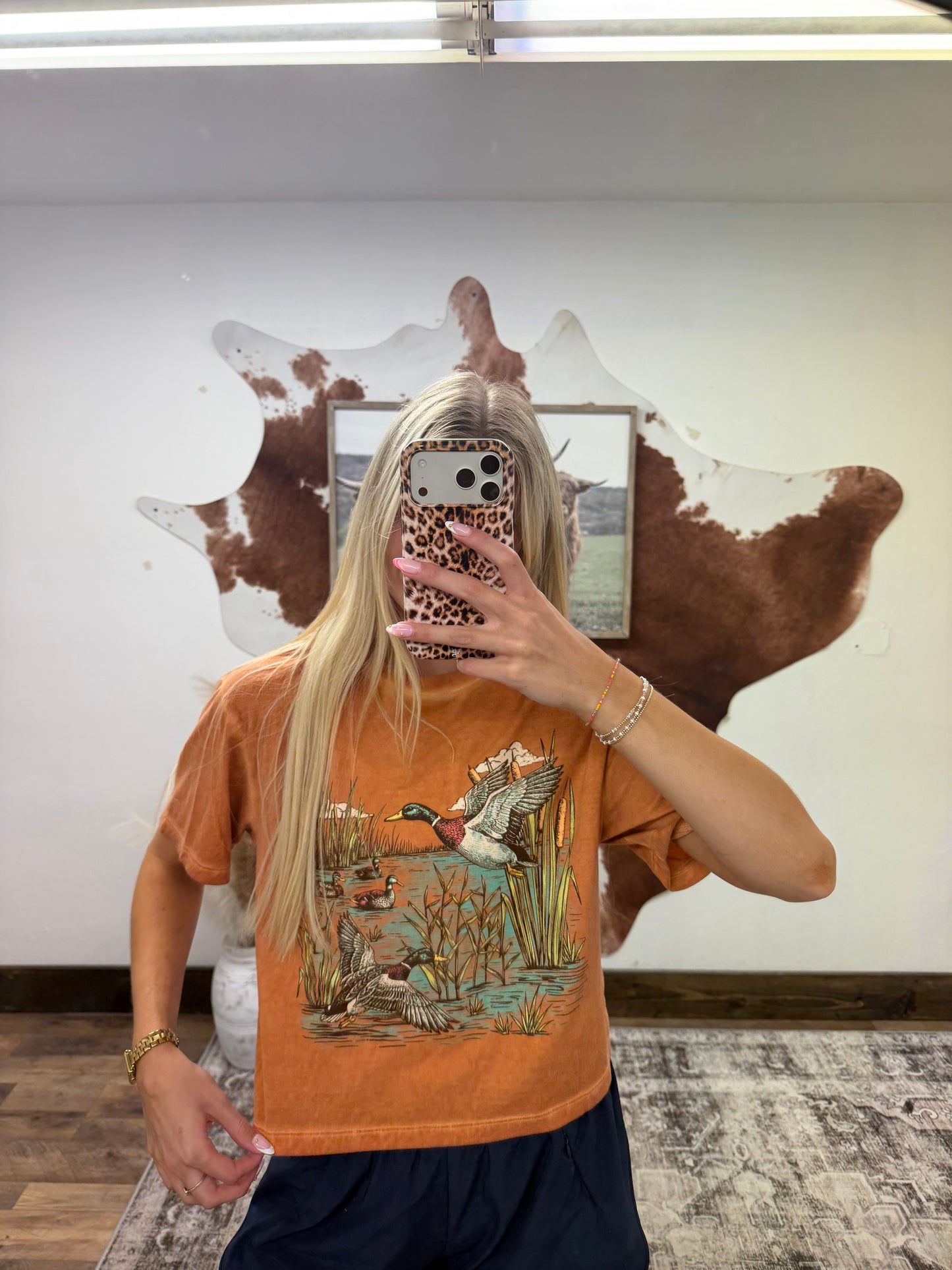 Orange Marsh Crop tee