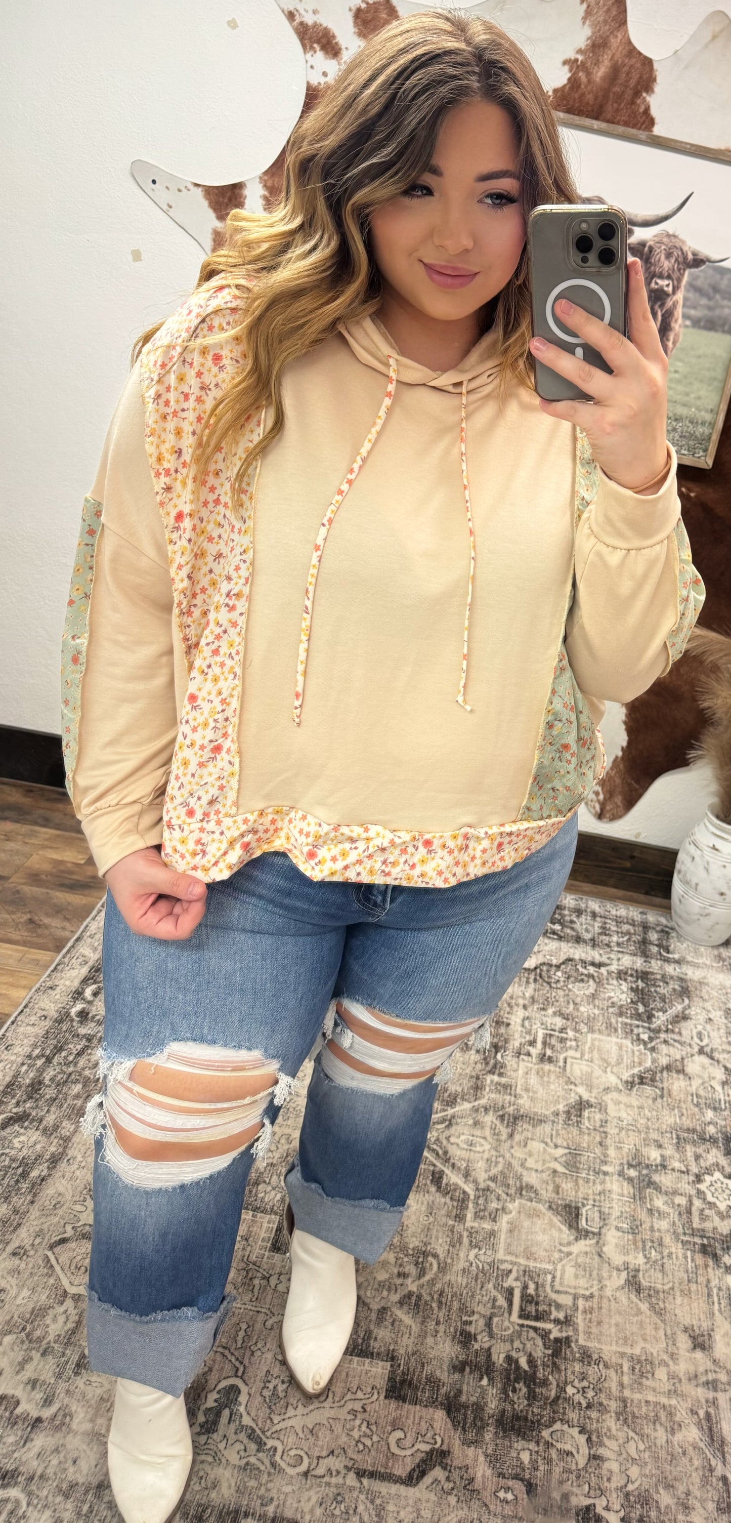 Curvy Sadie Bloom Hoodie