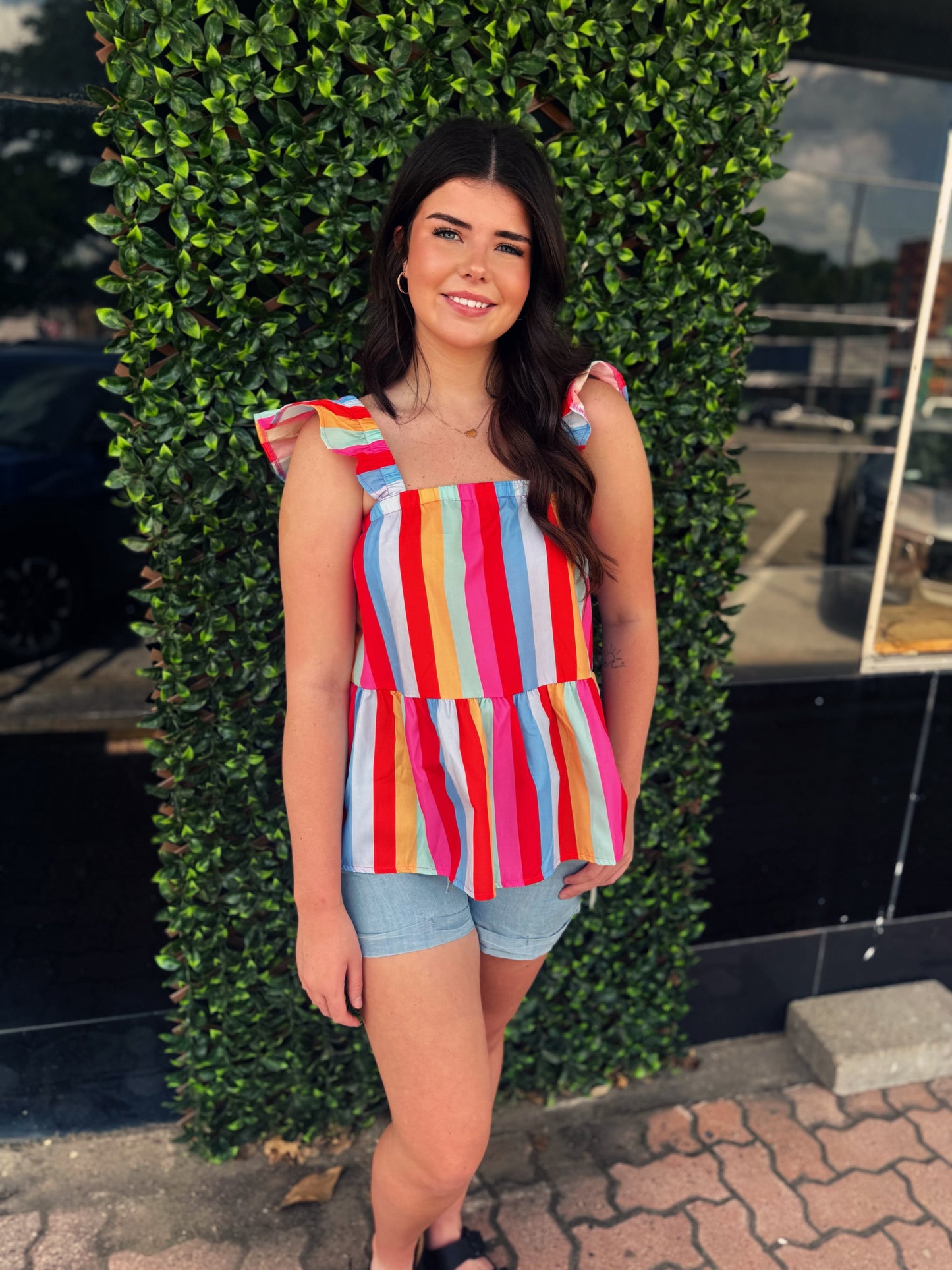Multicolor Striped Tank Top