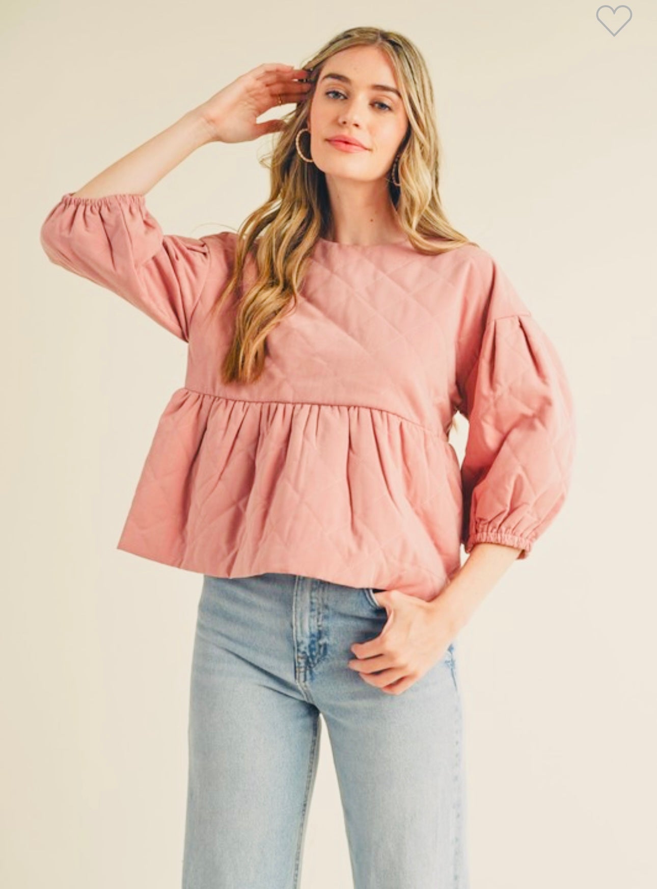 Blush Quilted Top
