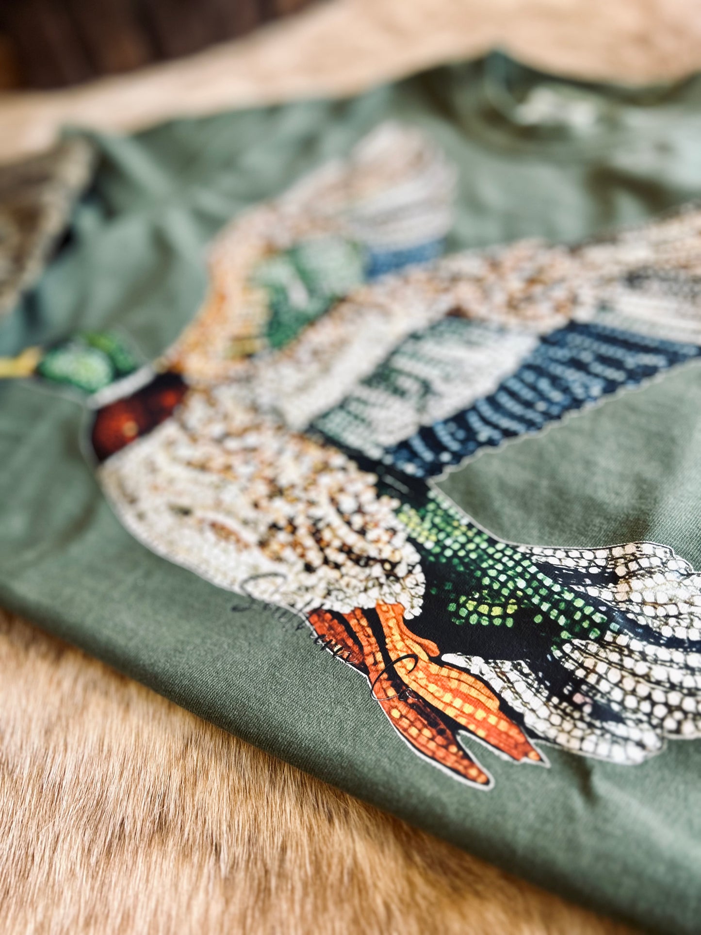 Faux Glitter Mallard Tee
