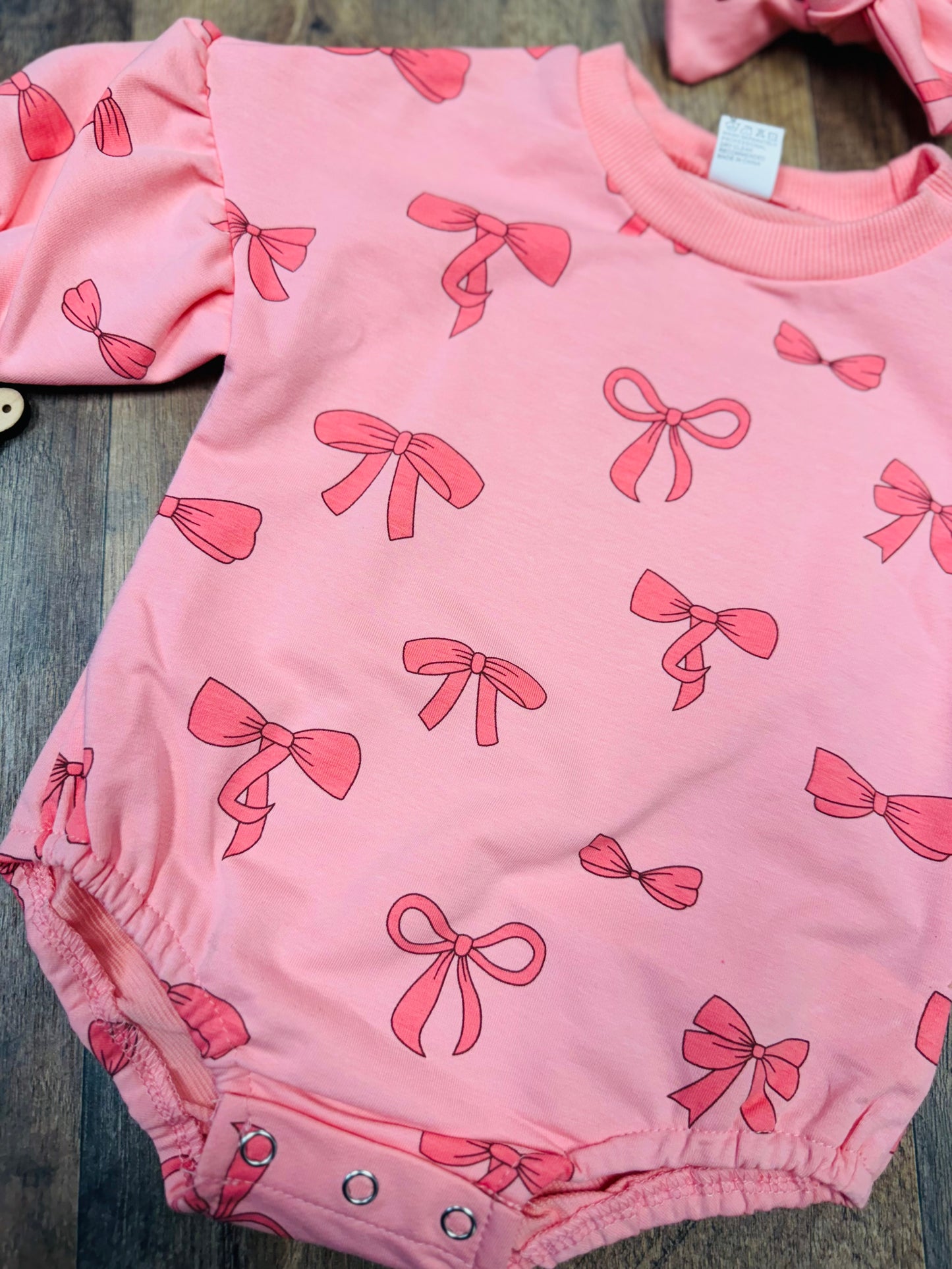 Bow Bubble Romper W/Bow