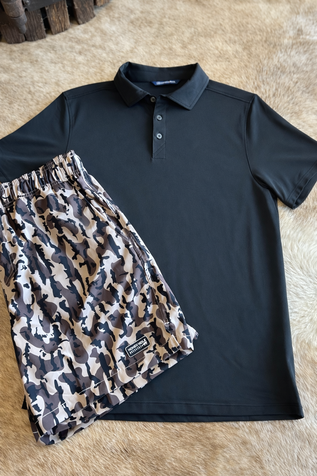 Mens Black Polo