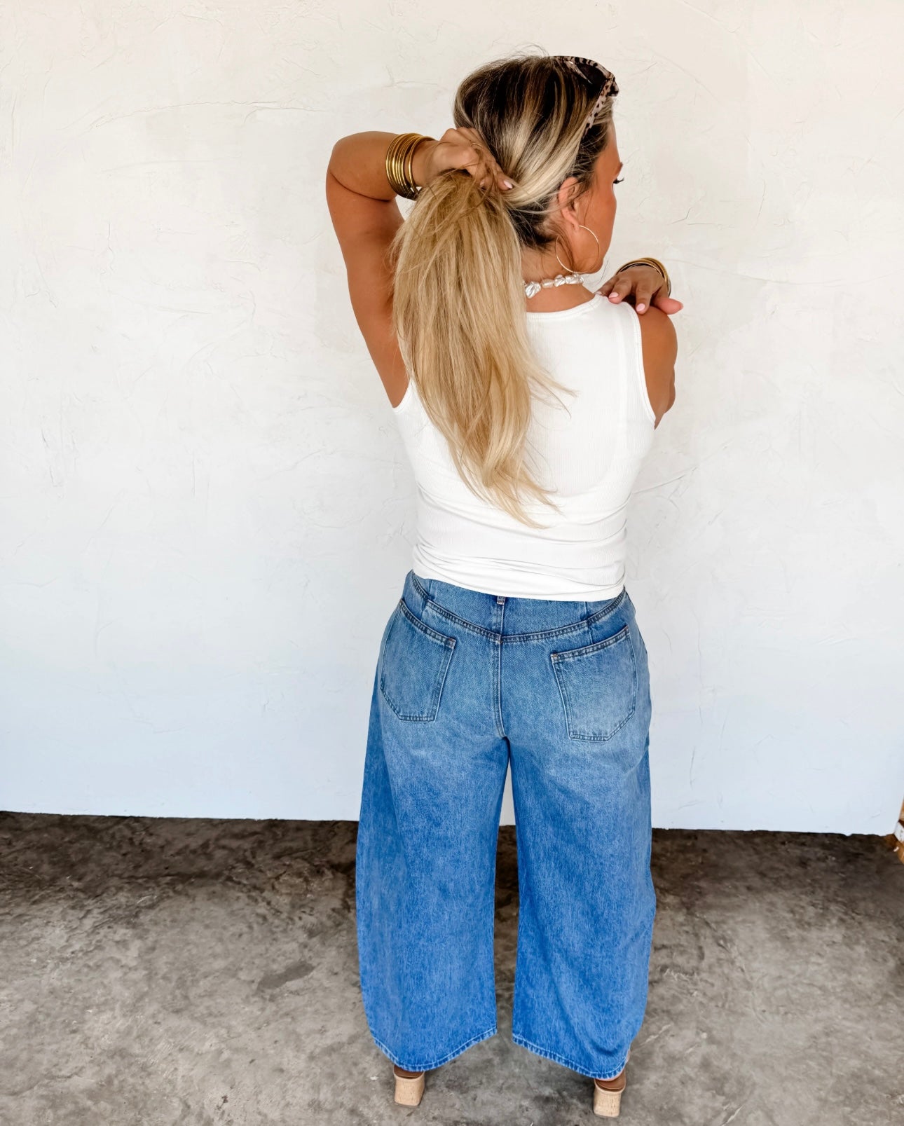 High Waisted Barrel Jeans