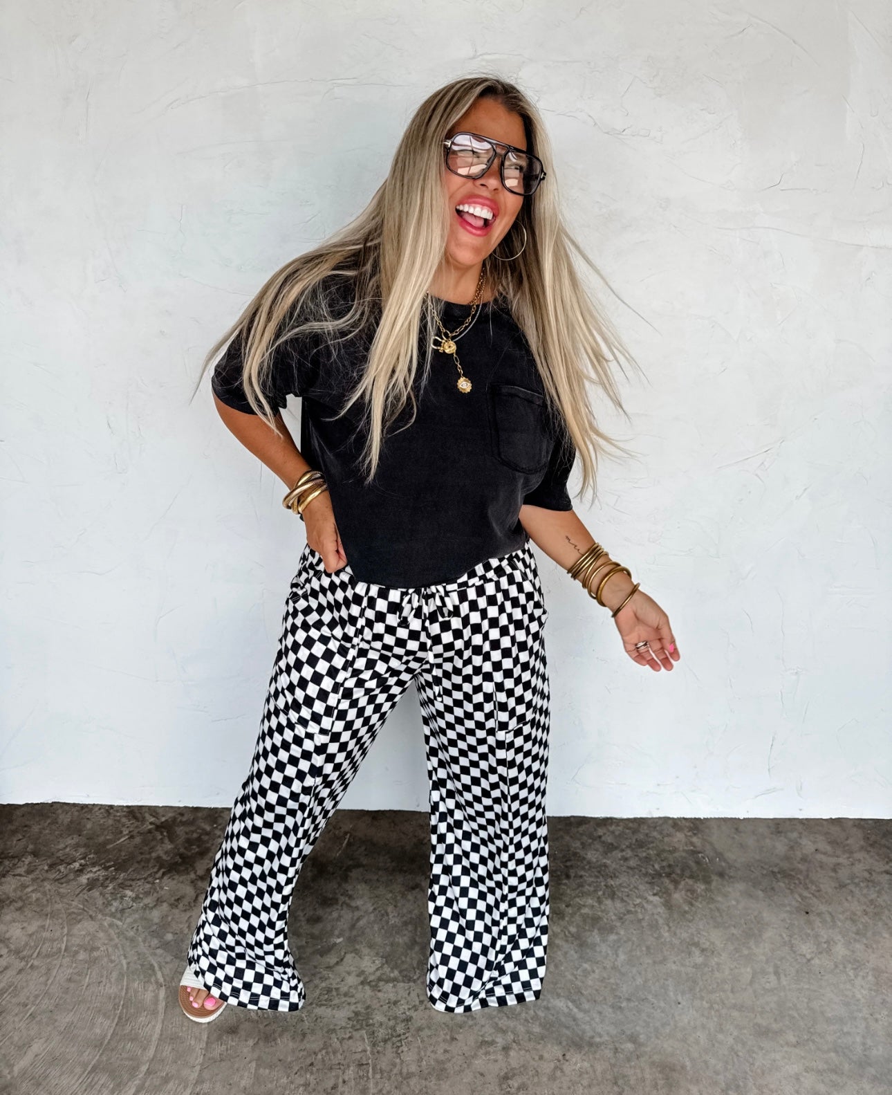 Haddie Checkered Pants