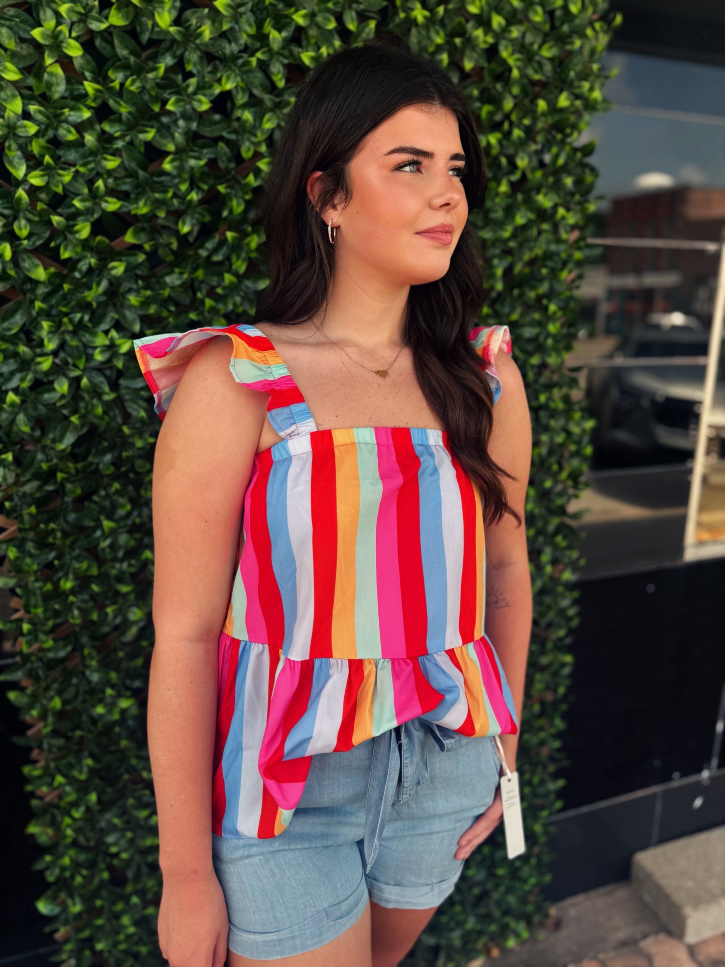 Multicolor Striped Tank Top