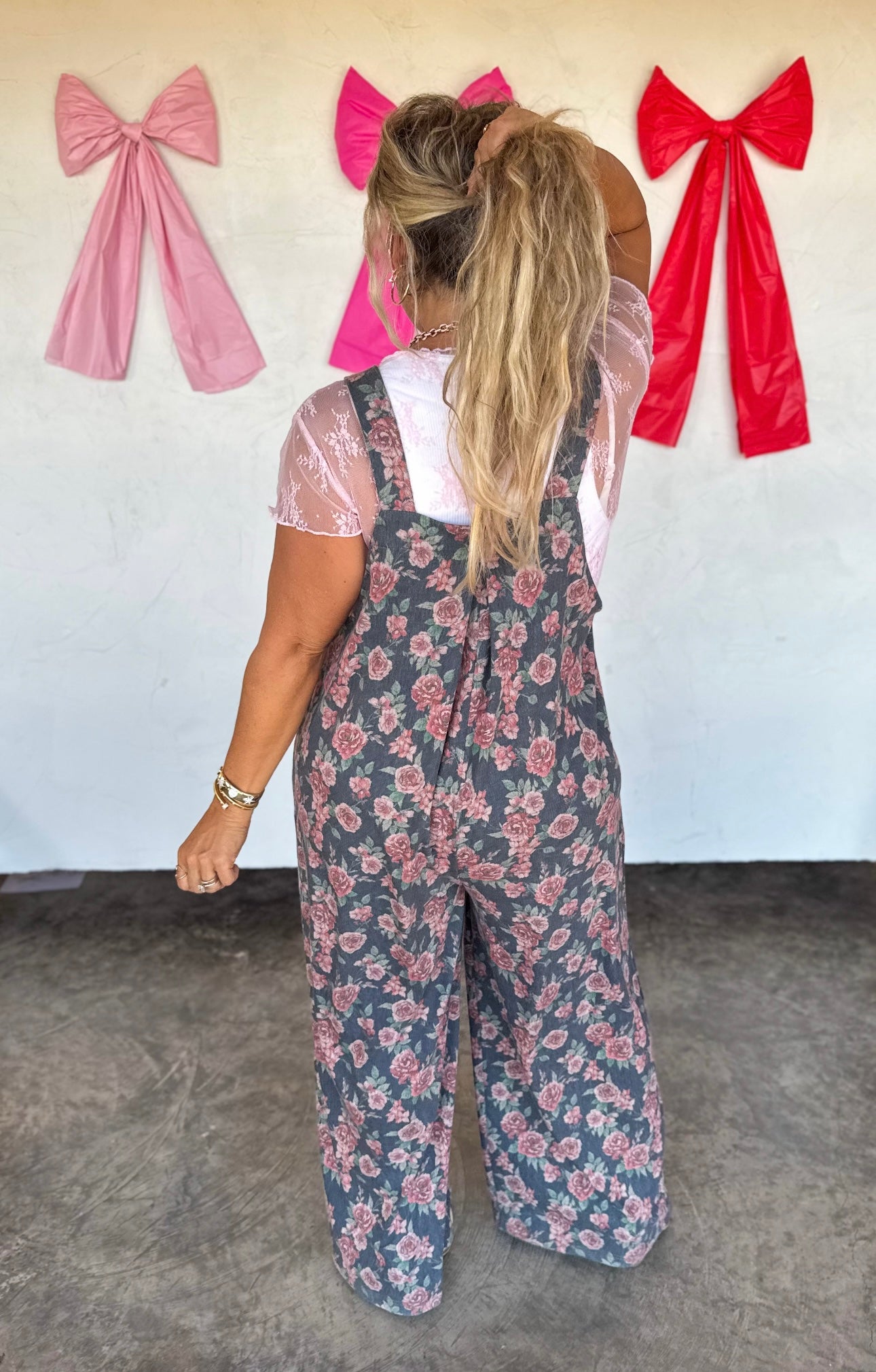 Cassidy Floral Denim Overalls