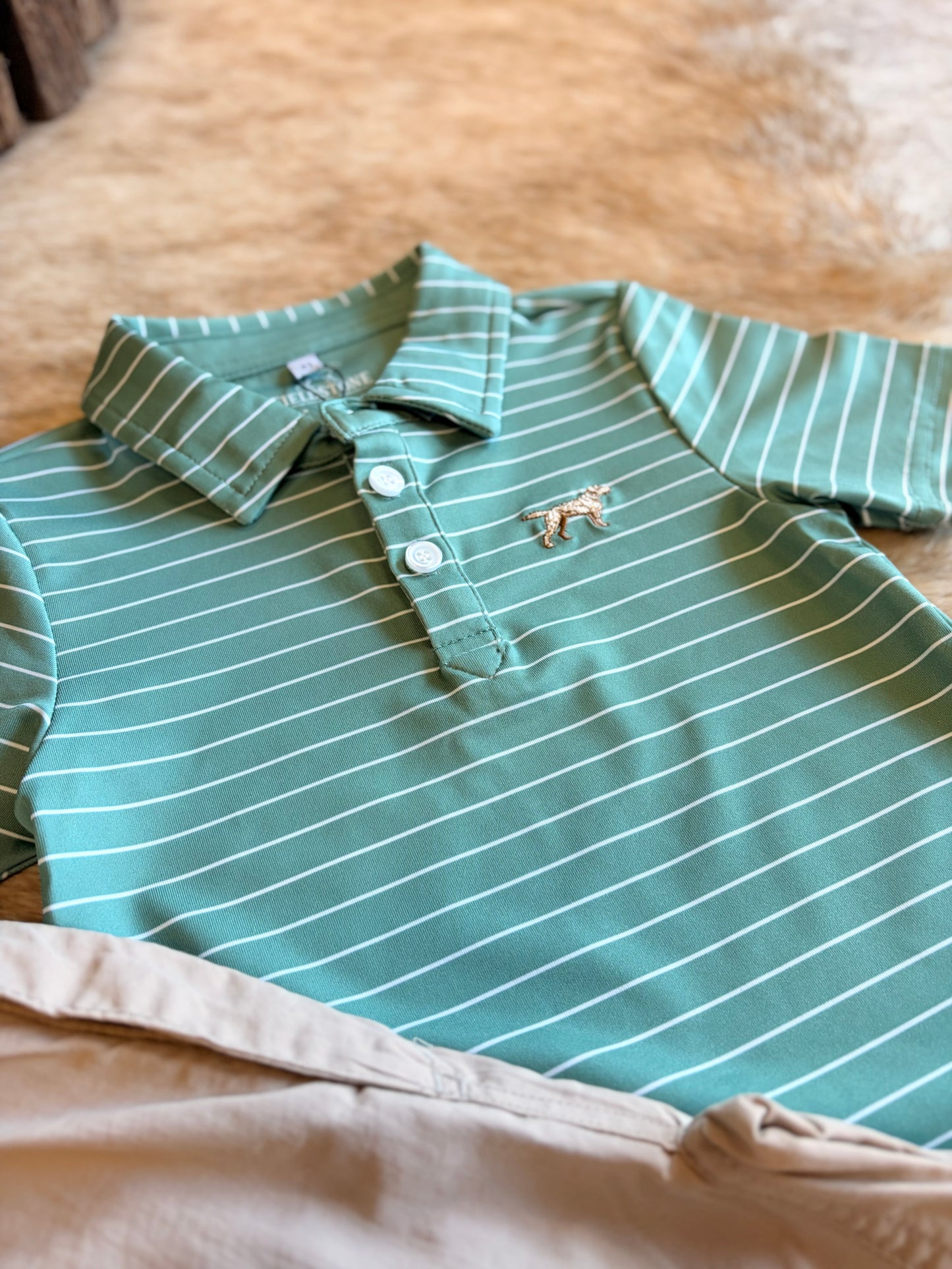 Boy| Green Clubhouse polo