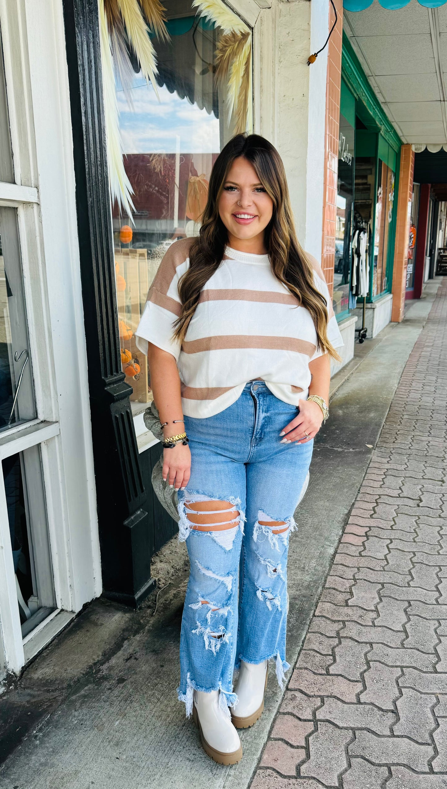 Striped Brown Sweater