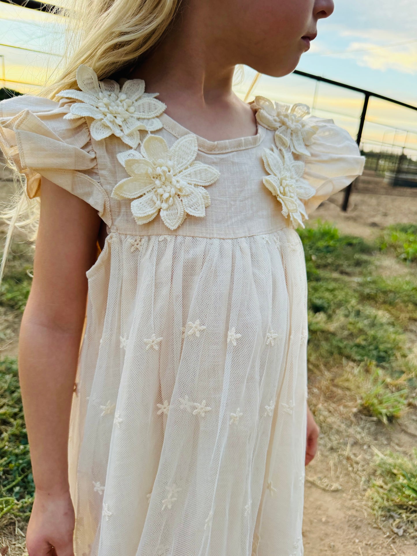 Cream Fall Dress