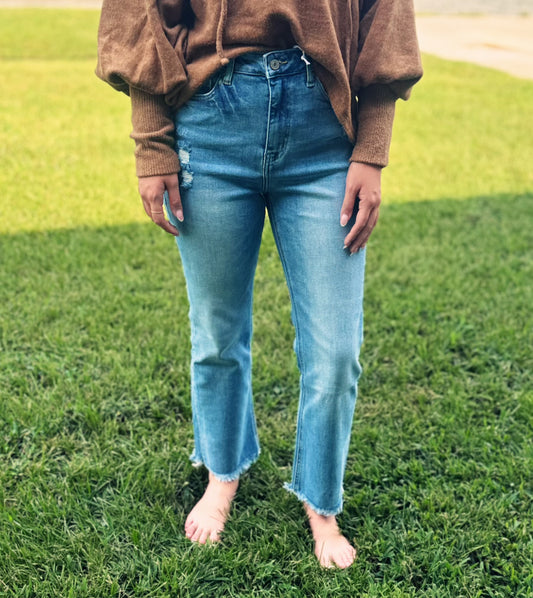 Raw Hem Jeans