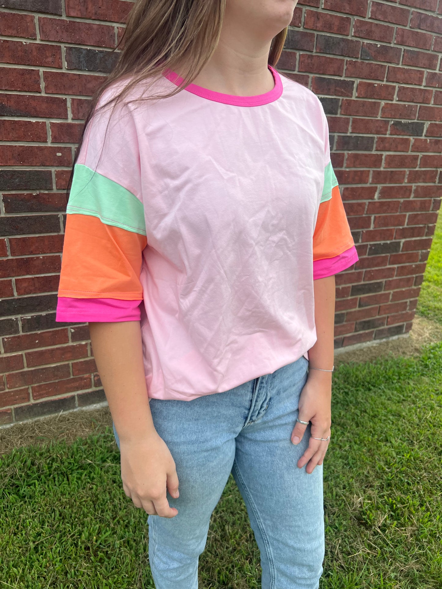 Oversized Pink Top