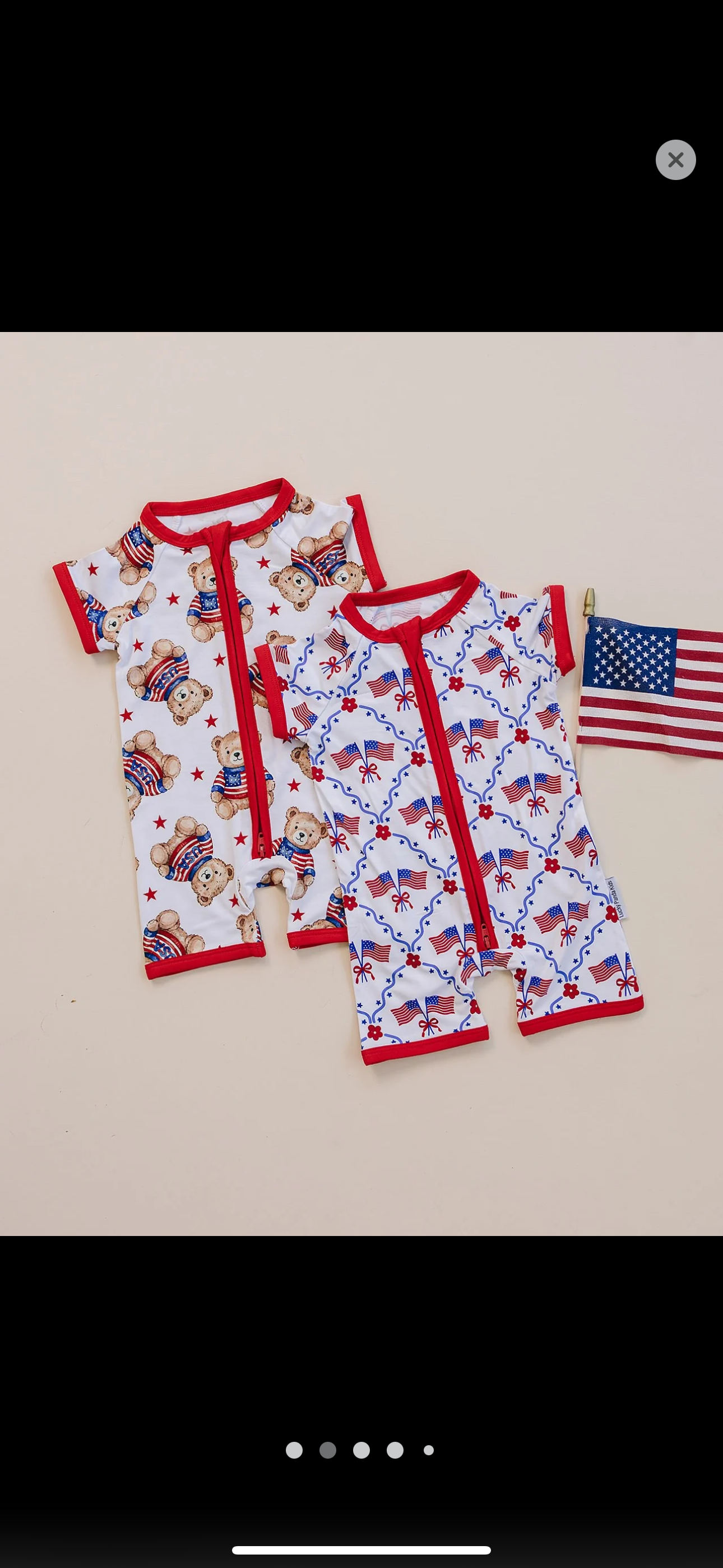 American Bear Bamboo Romper