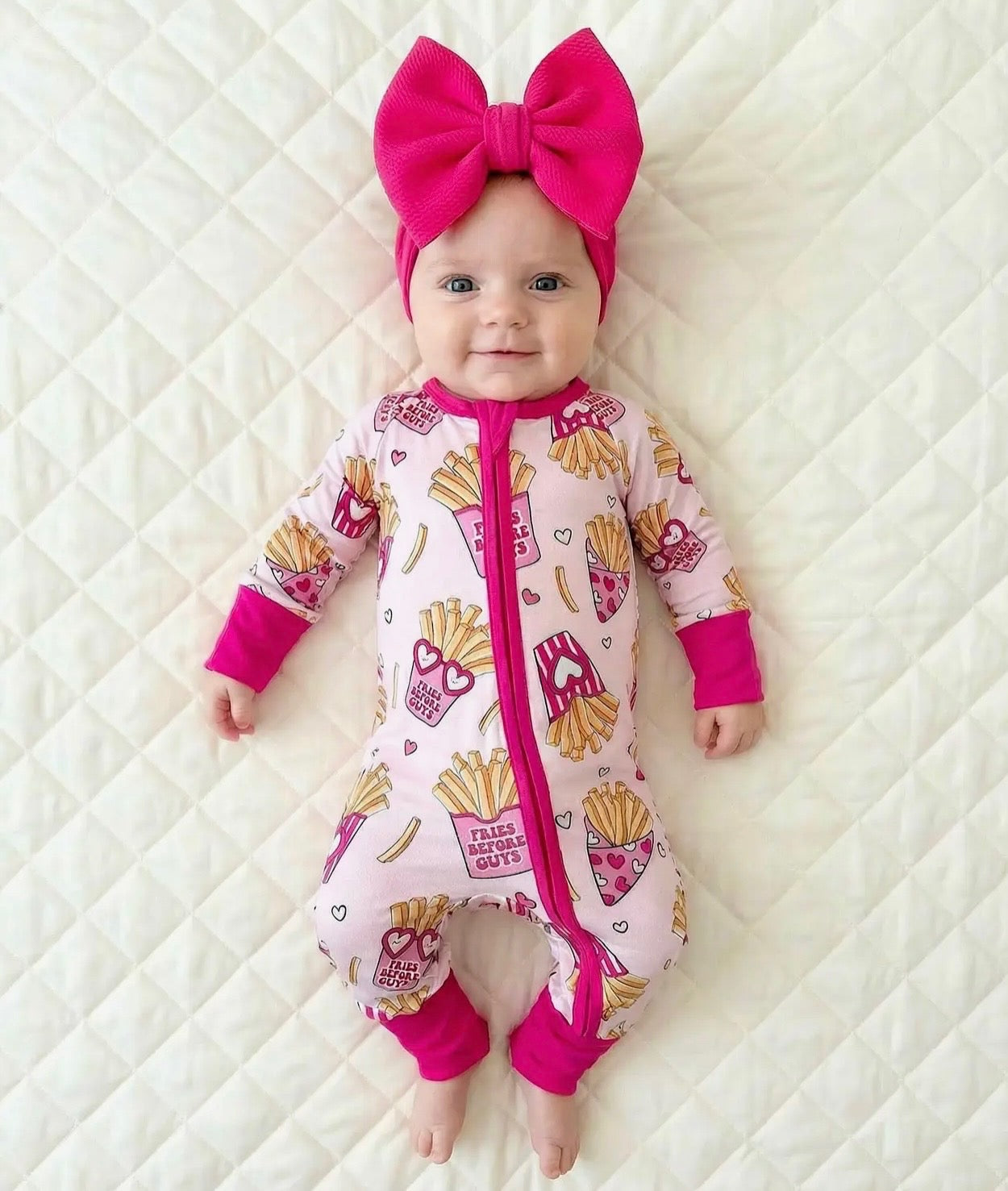 Fries before Guys | Bamboo Zip Romper