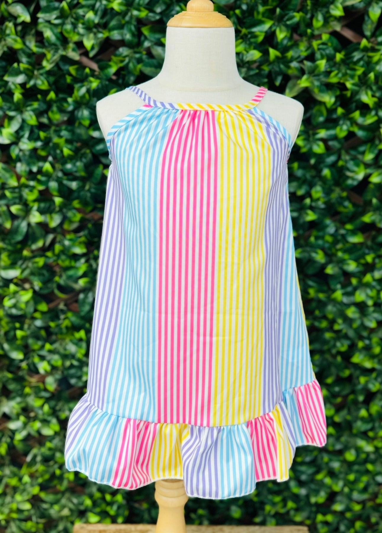 Colorful Striped Dress