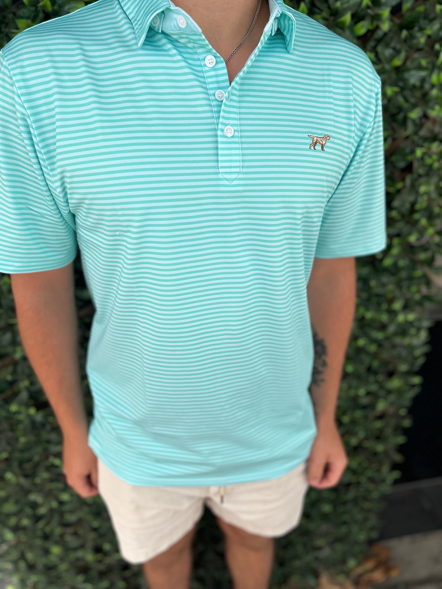 Men| Sea foam signature polo