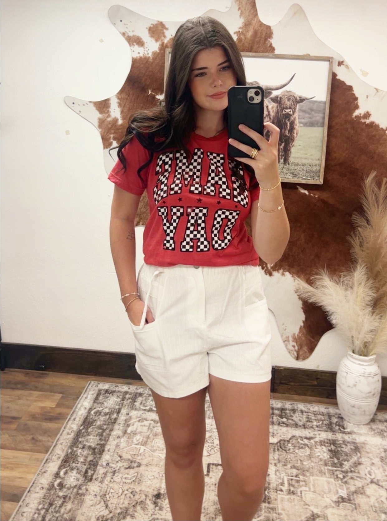 Checkered Game Day Tee