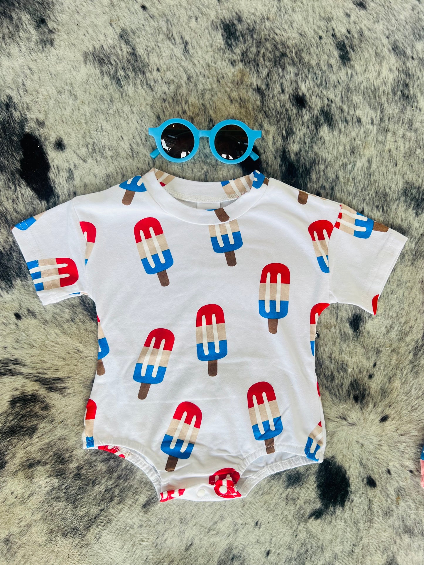 Popsicle Bubble Romper W/ Bow