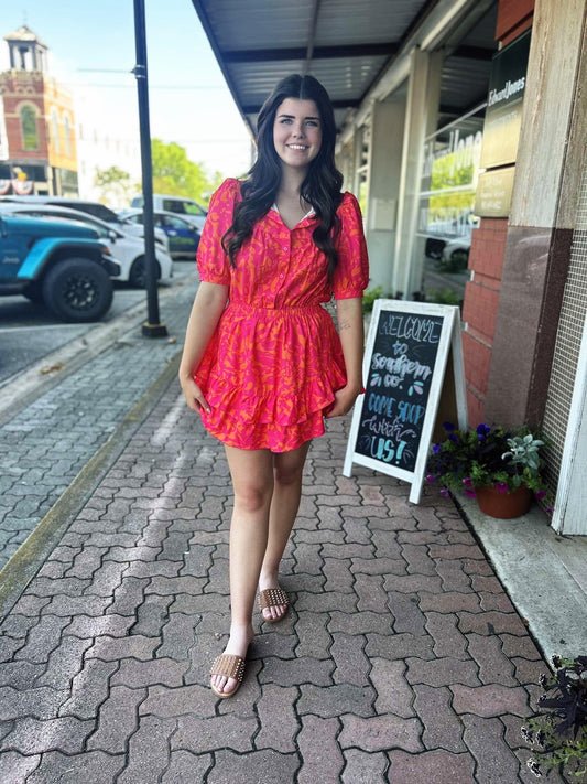 Floral Ruffle Dress