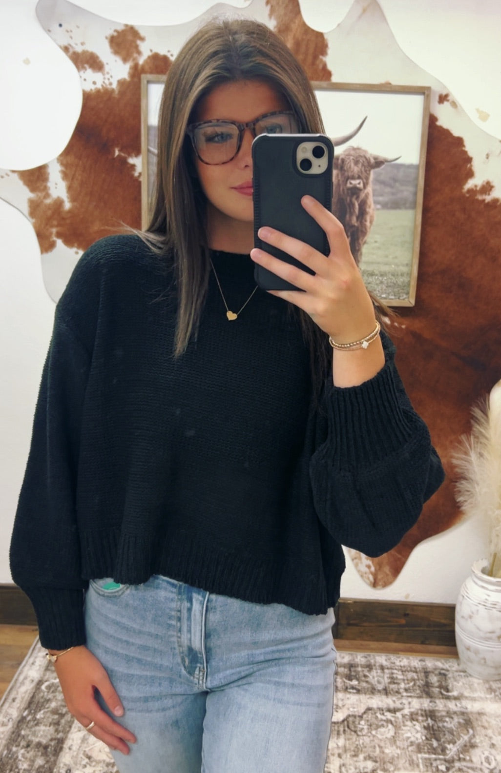 Black Oversized Sweater