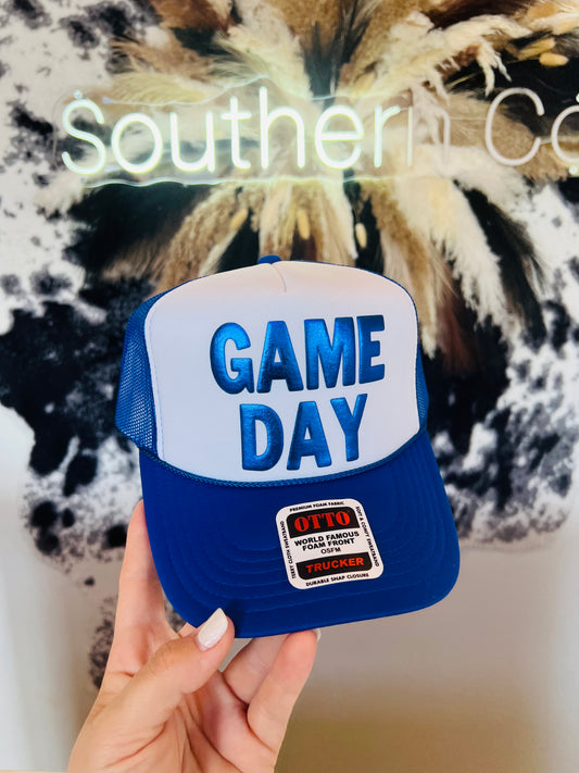 Blue Game Day Trucker Hat