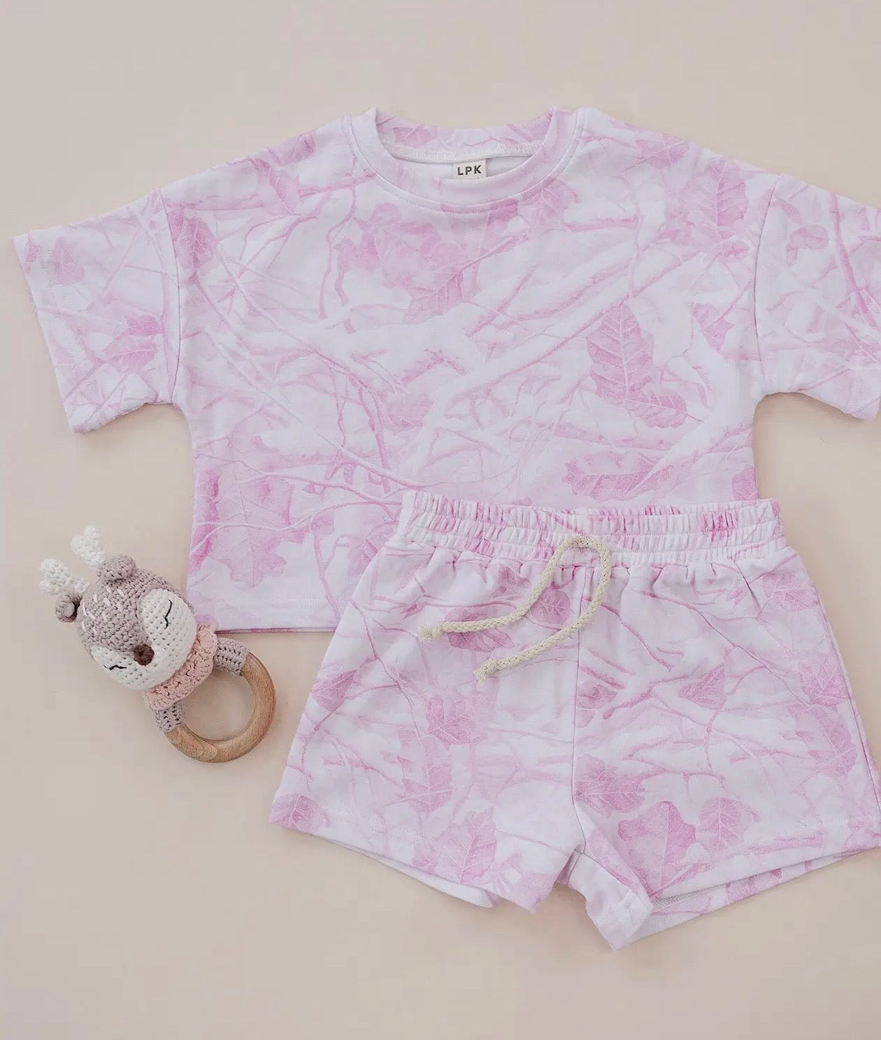 Shorts set| Pink Camo