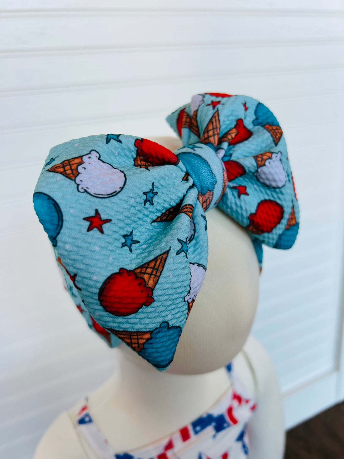 Ice Cream Headwrap Bow