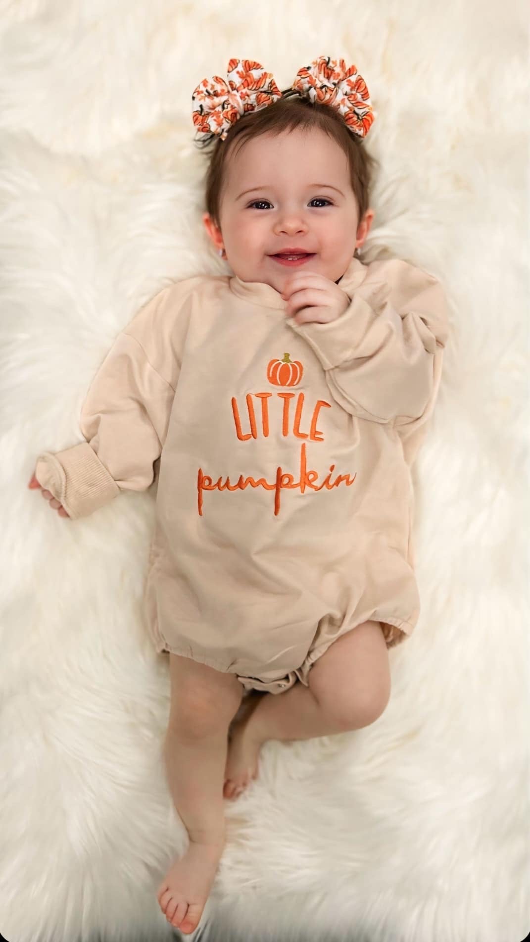 Little Pumpkin Bubble Romper