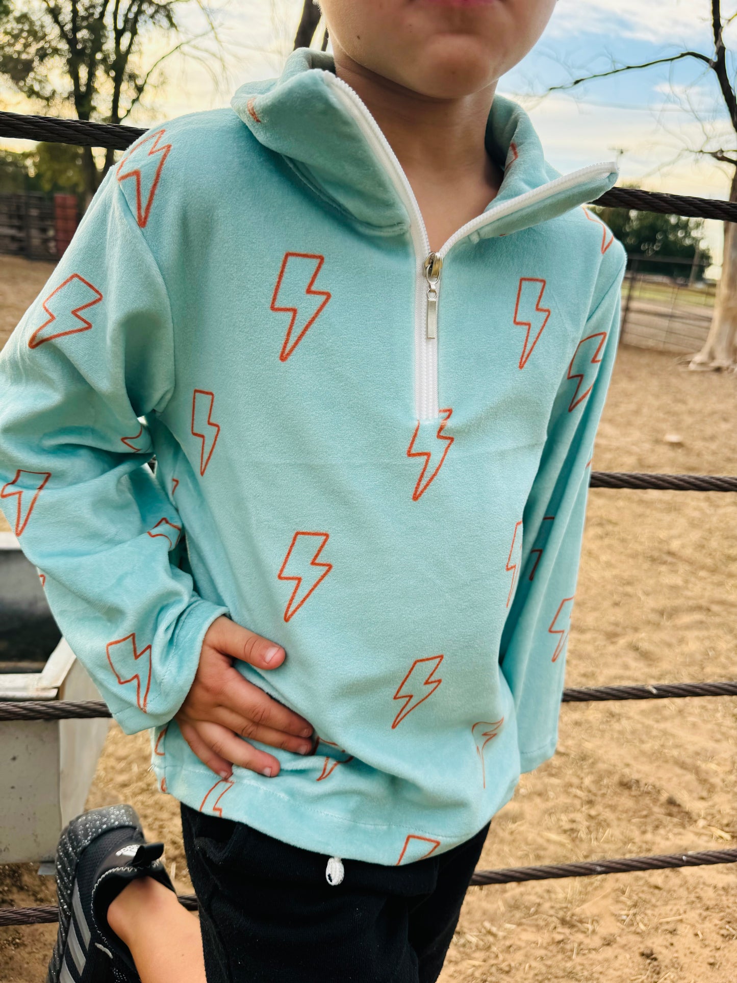 Boys Lightening Bolt Pullover