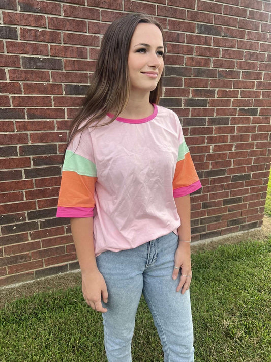 Oversized Pink Top