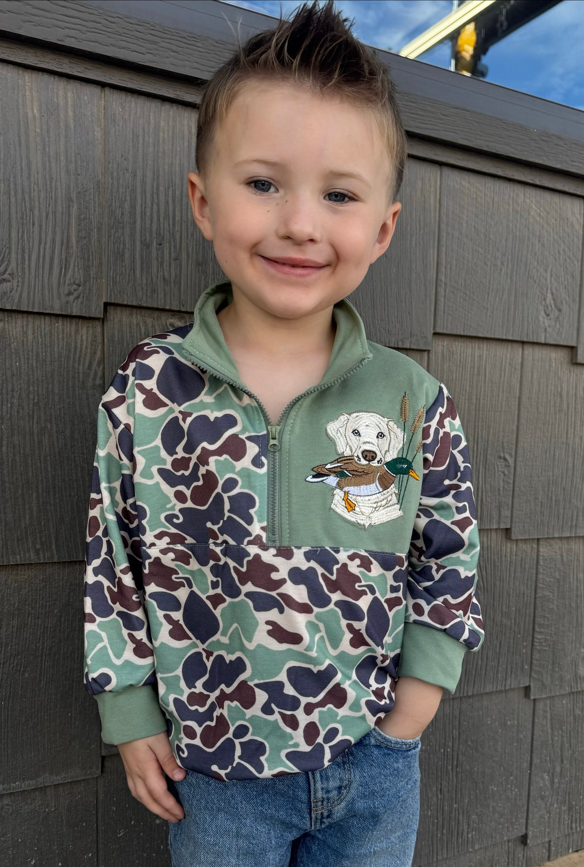 Retriever Camo Pullover