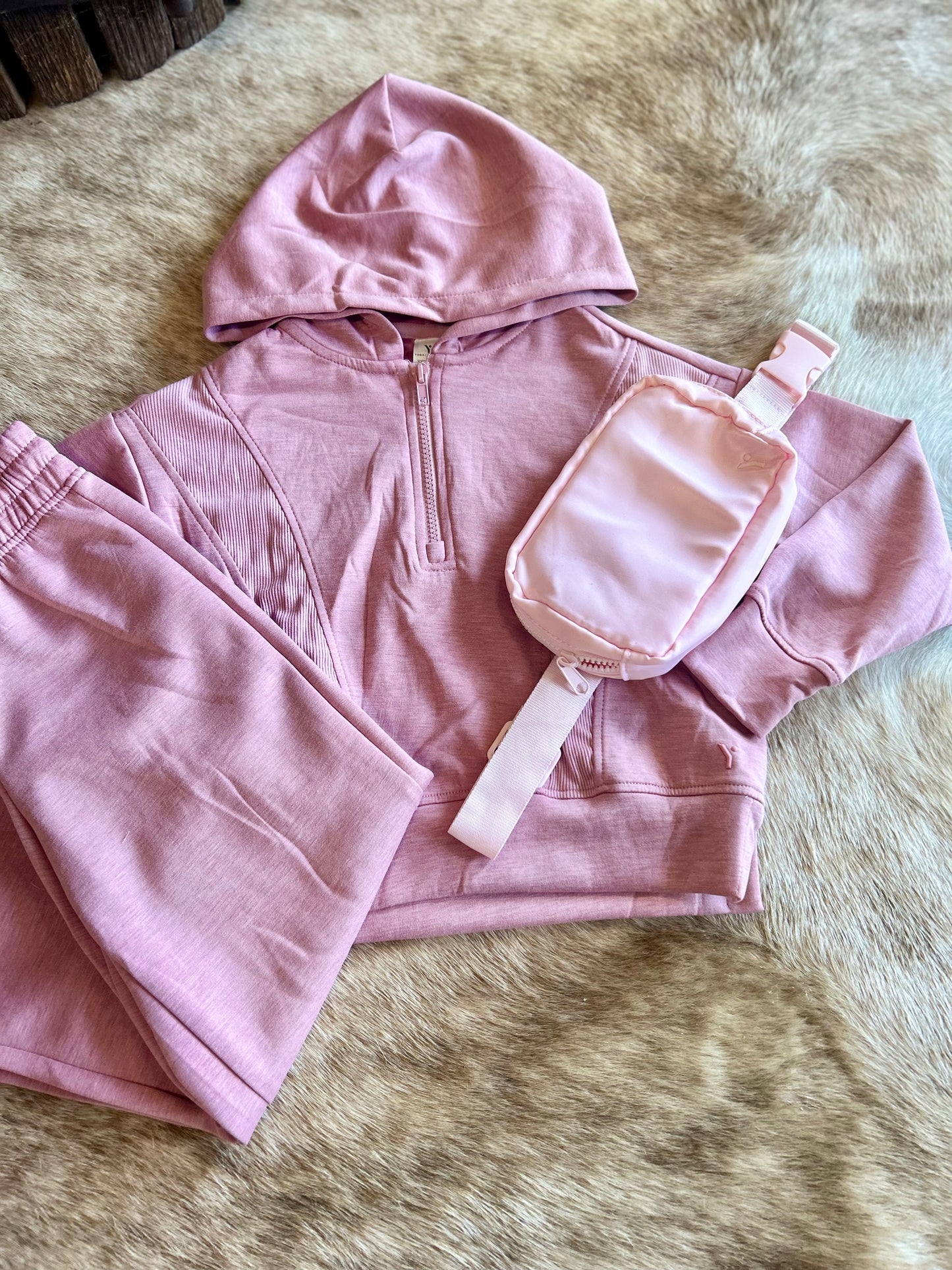 Pink 3Pcs Sweatset
