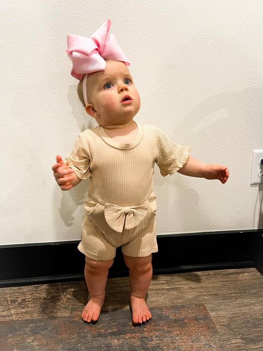 Sienna Ribbed Spring Romper