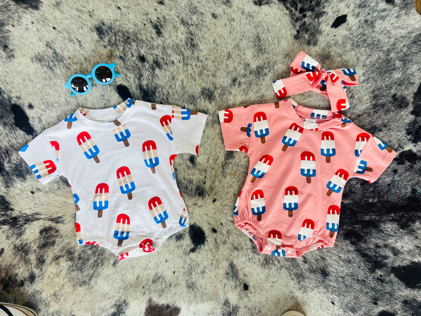 Popsicle Bubble Romper W/ Bow