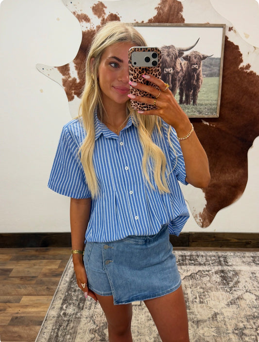 Denim Skort