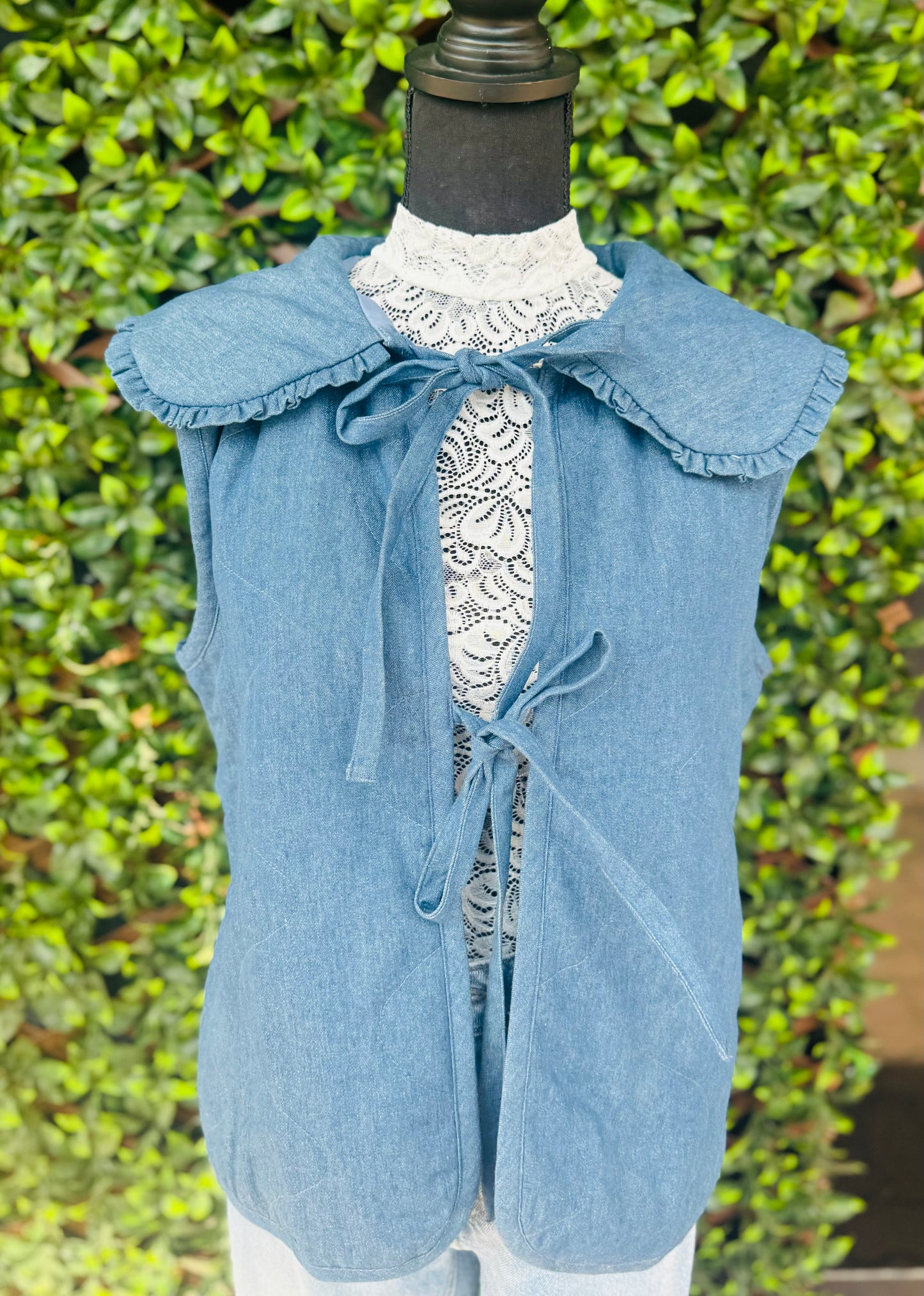 Denim Quilt Vest