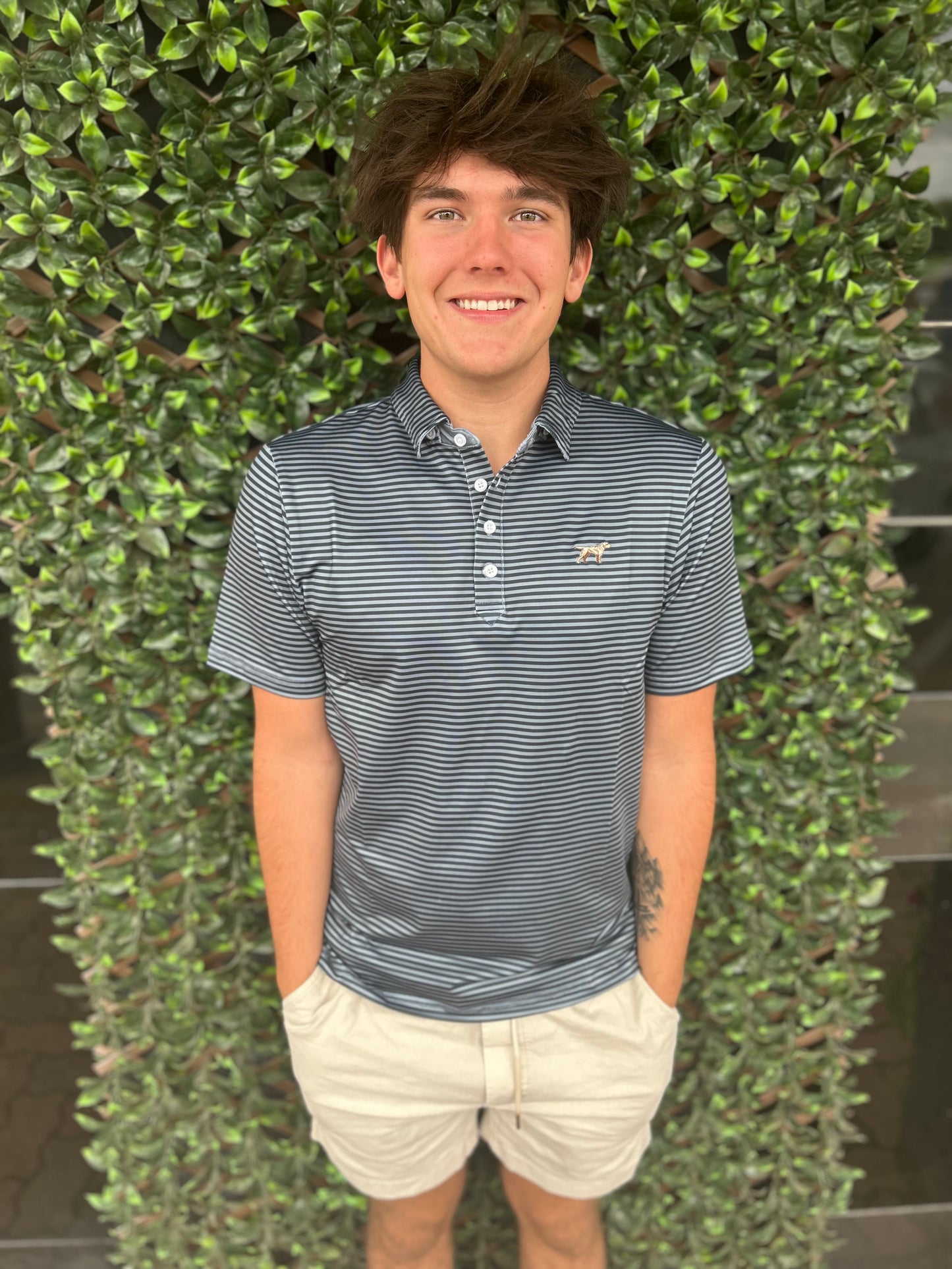 Men| Navy/Slate signature polo
