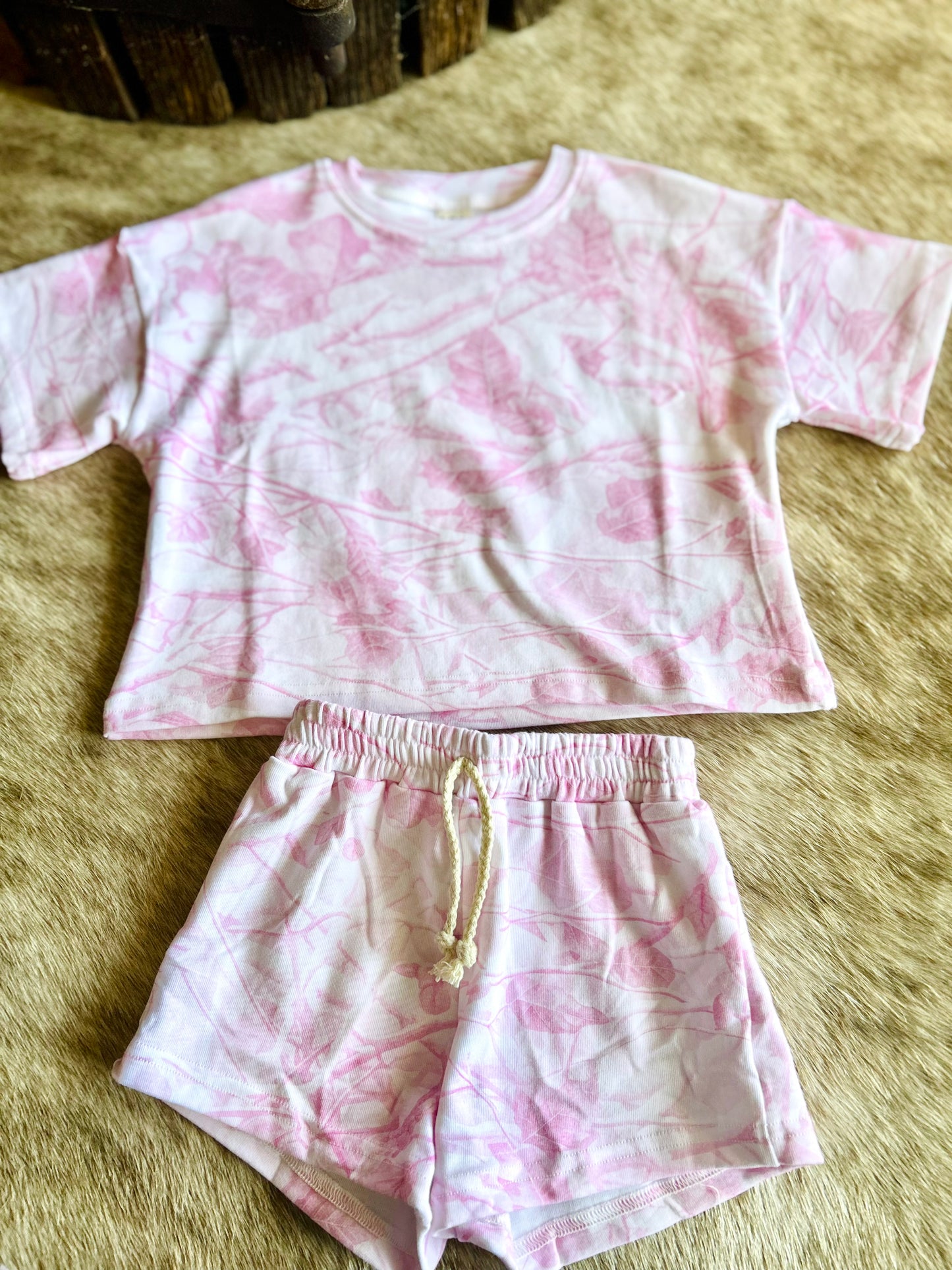 Shorts set| Pink Camo