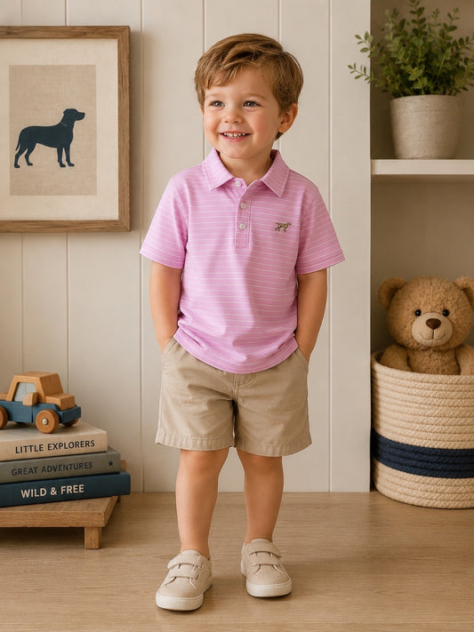Youth| Pink Clubhouse Polo