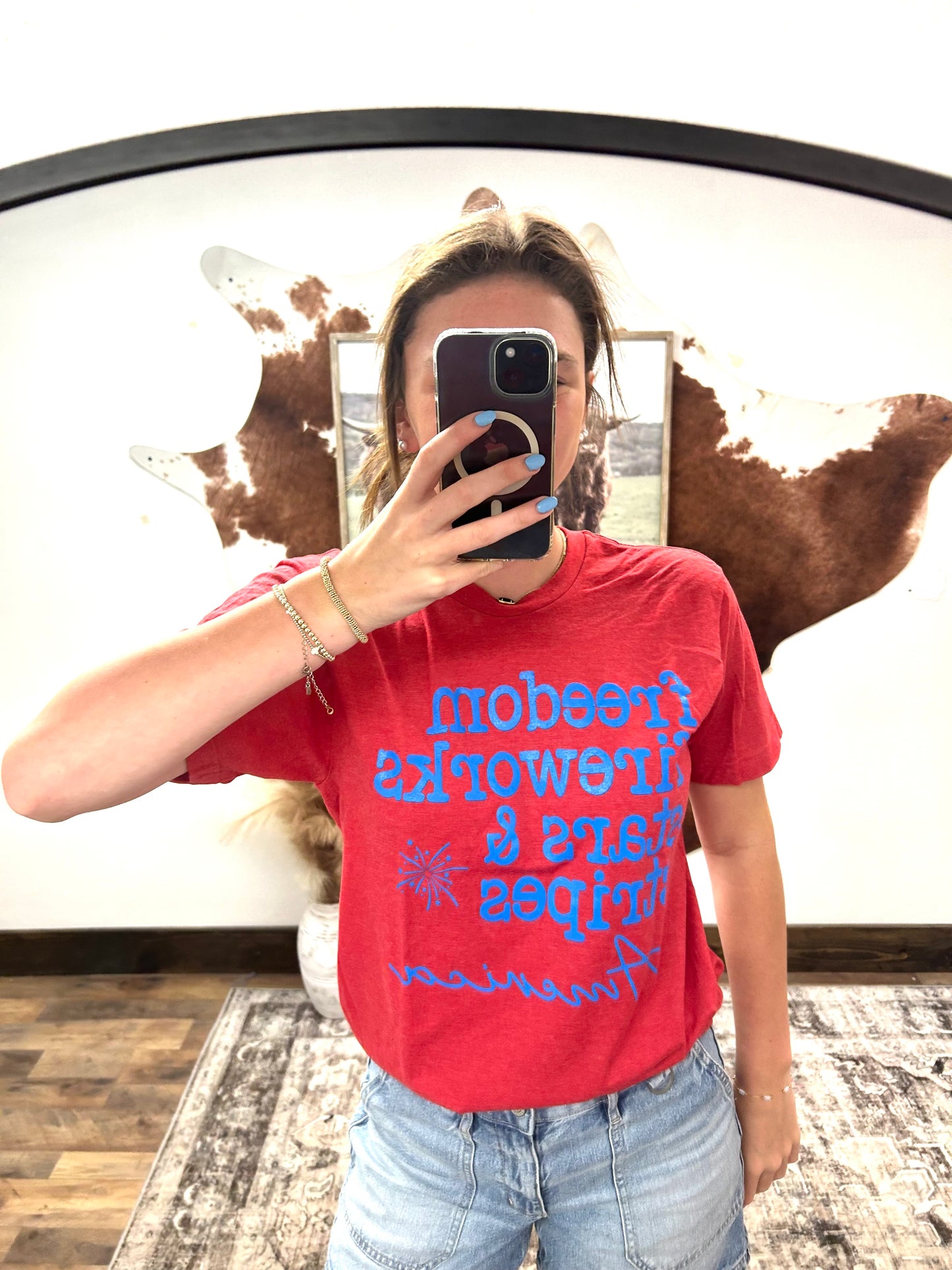 Freedom and Fireworks tee