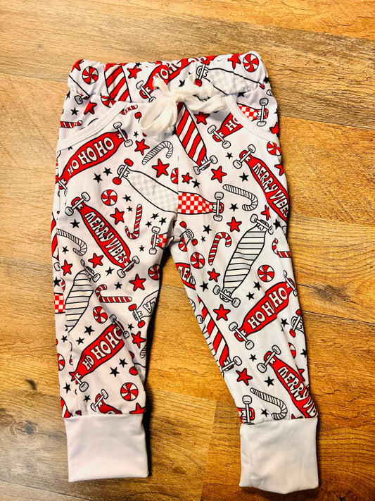 Skateboard Christmas Joggers