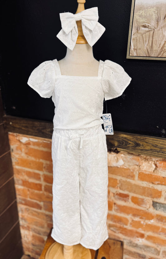 2 Piece White Set