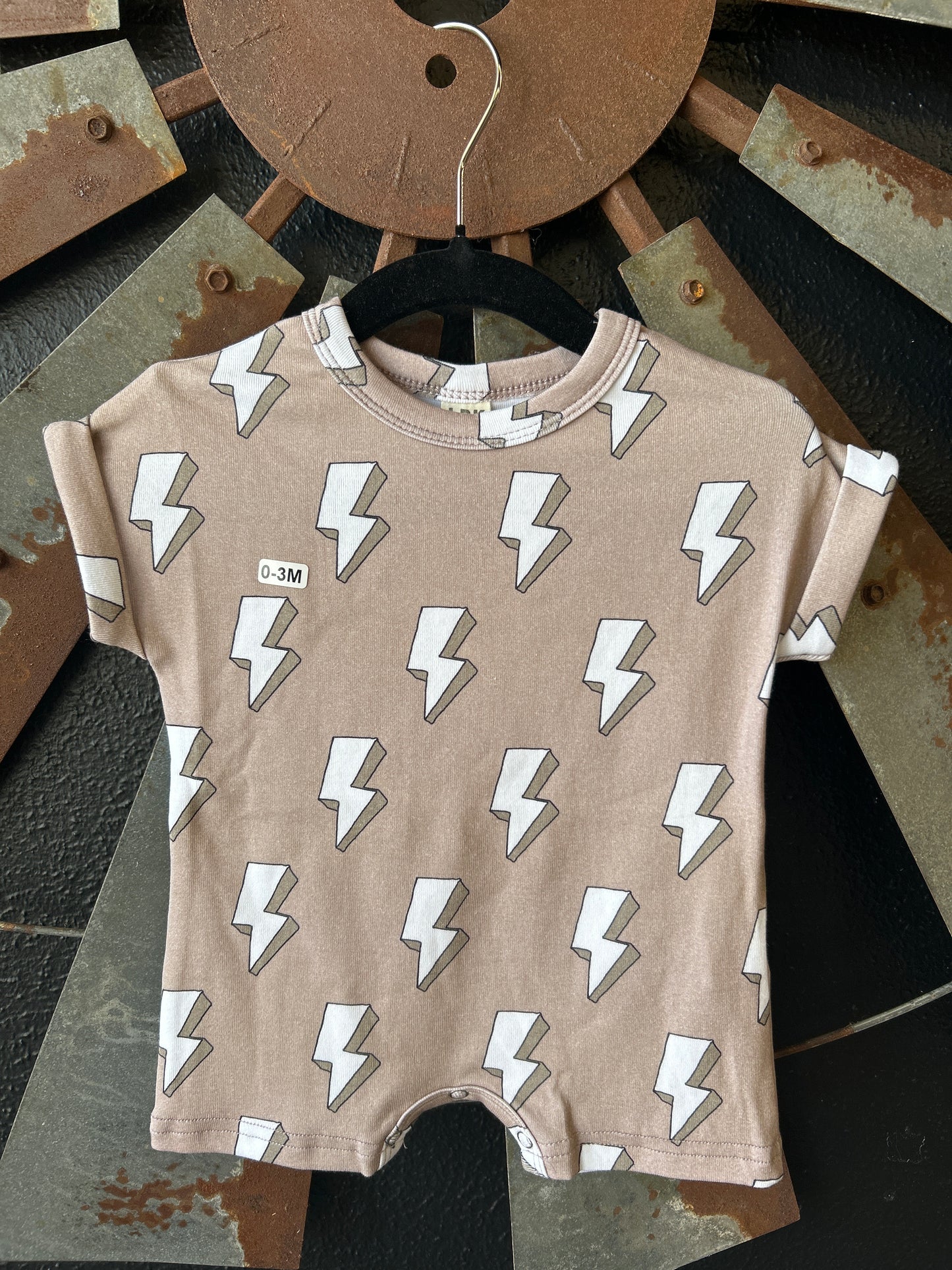 Electric Beige Lightening Romper