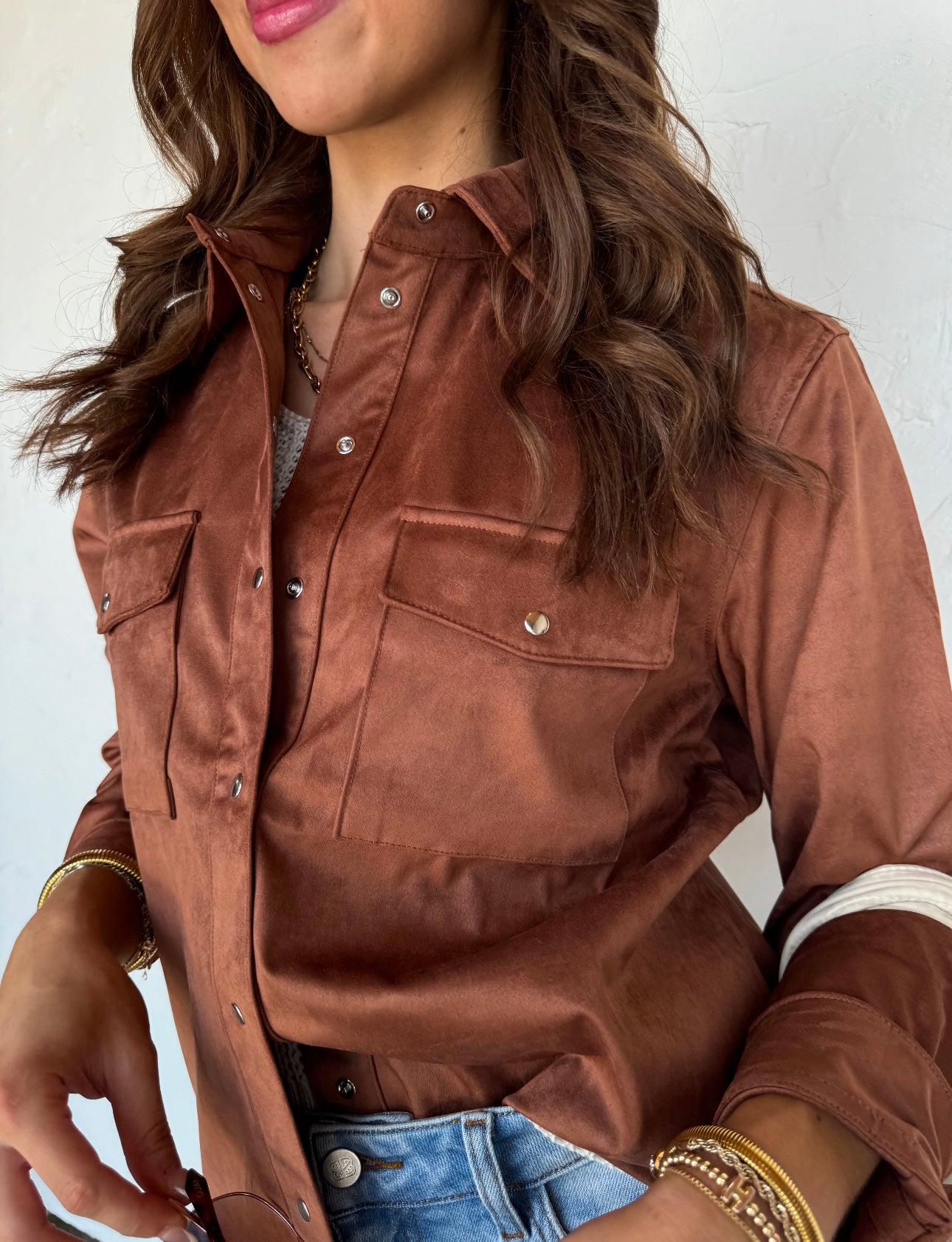 Sundown Suede Top