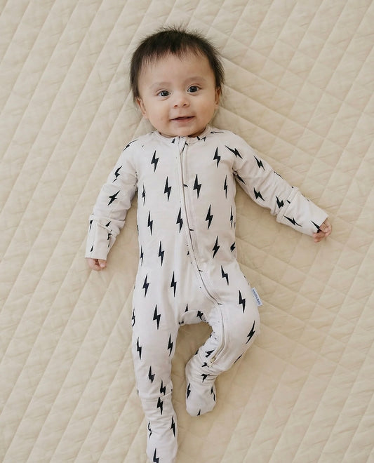 Beige Lightening Bolt Sleeper