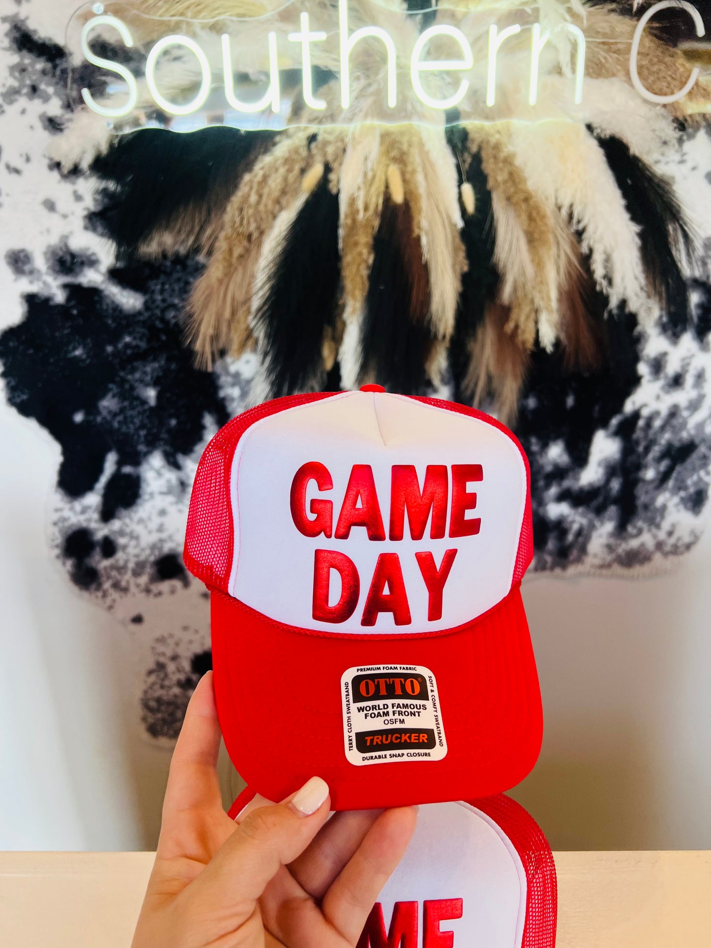 Red Game Day Trucker Hat