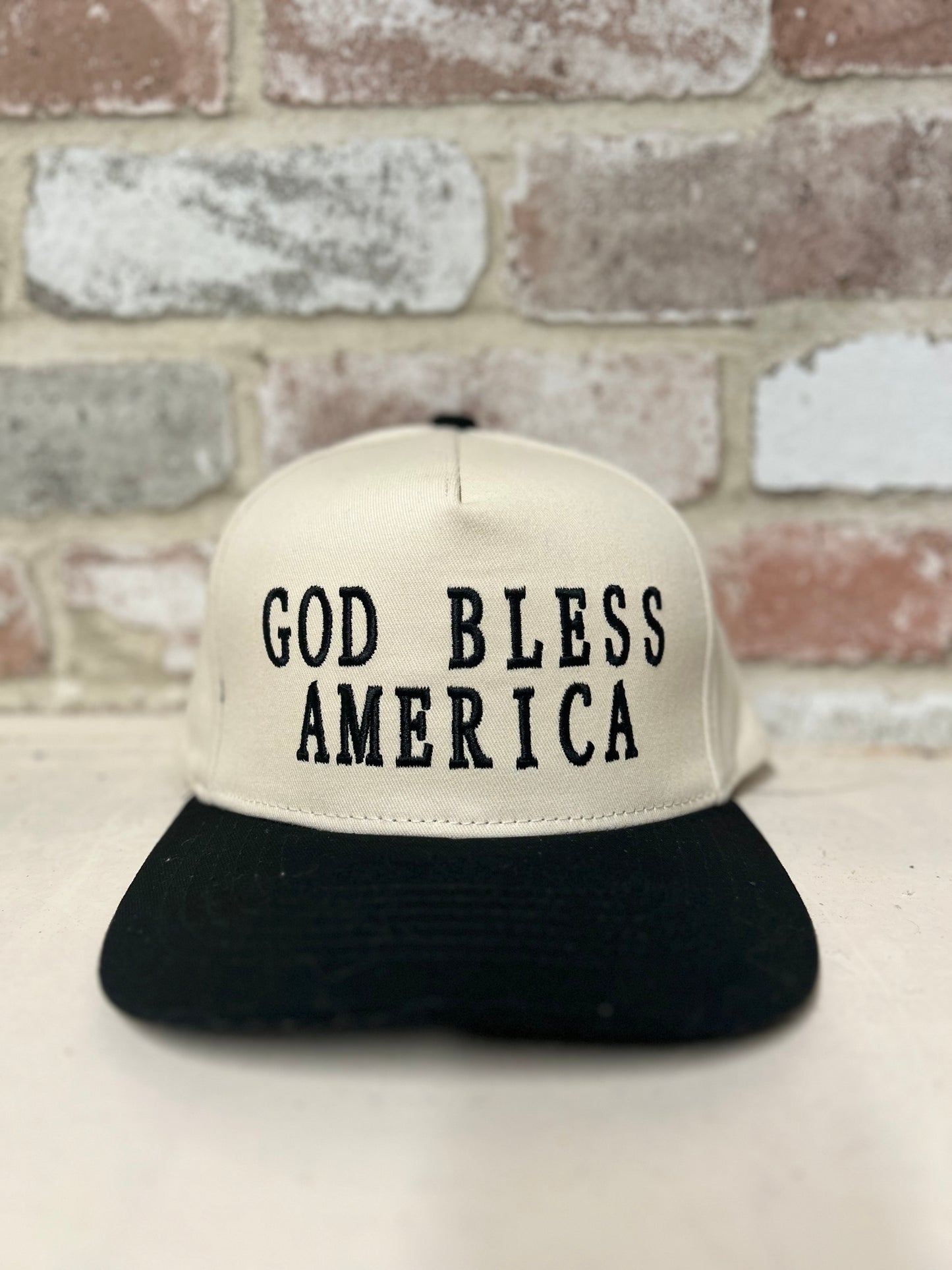 Black God Bless America hat