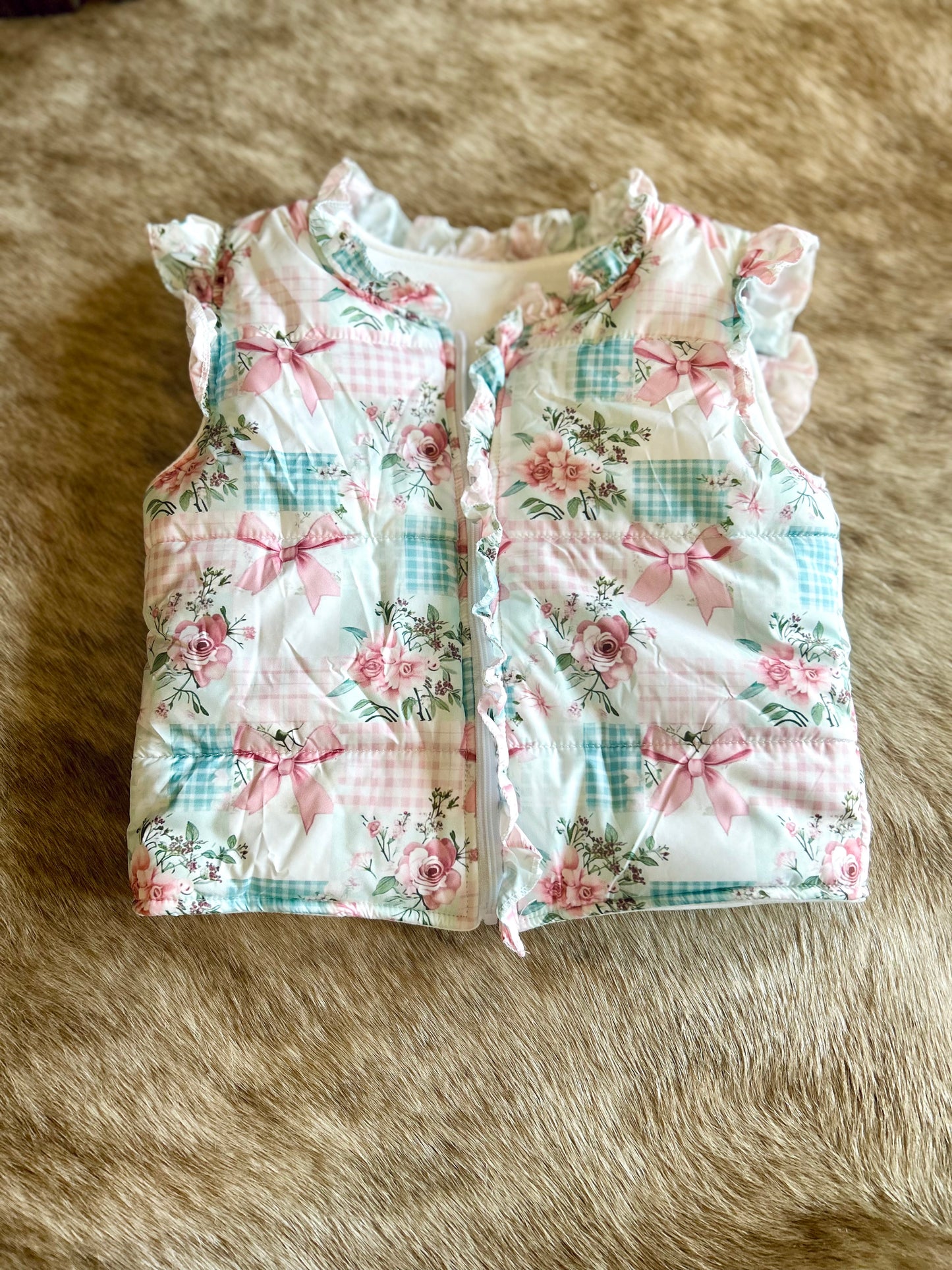 Patchwork & Bows Vest